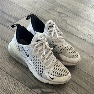 Nike Air Max 270 White and Black Sneakers